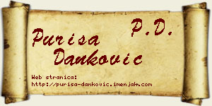 Puriša Danković vizit kartica